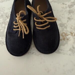 Zara Kids Navy Shoes with Tan Laces